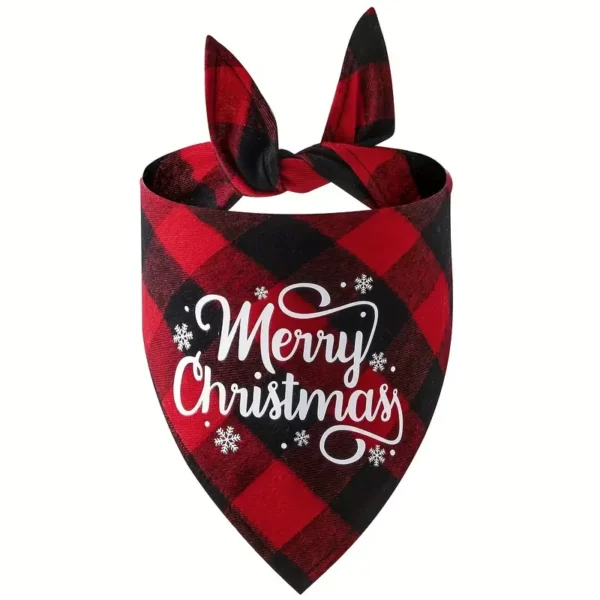 Pañuelos Navideños Para Mascotas, Merry Christmas - Rojo 2