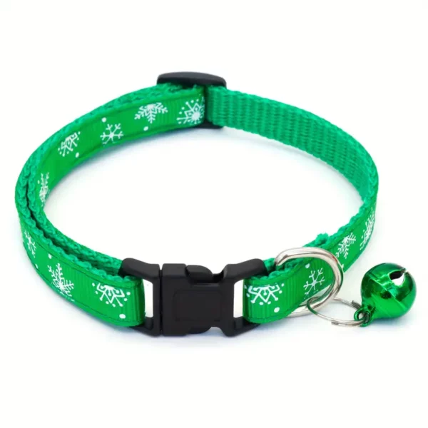 Collar navideño para mascotas - Verde esmeralda
